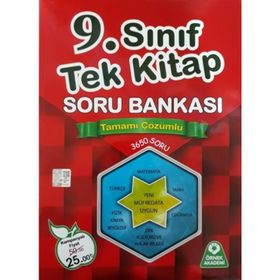 9. Sınıf Tek Kitap Tamamı Çözümlü Soru Bankası Örnek Akademi Yayınları