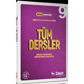 9. Sınıf Tüm Dersler Çözümlü Soru Bankası Sınav Dergisi Yayınları
