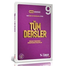 9. Sınıf Tüm Dersler Çözümlü Soru Bankası Sınav Dergisi Yayınları