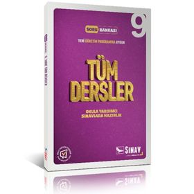 9. Sınıf Tüm Dersler Çözümlü Soru Bankası Sınav Dergisi Yayınları