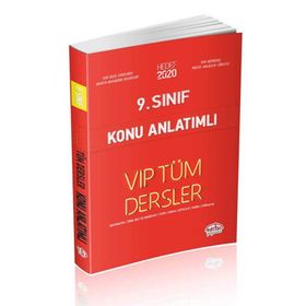 9. Sınıf Tüm Dersler Konu Anlatımlı Editör Yayınları