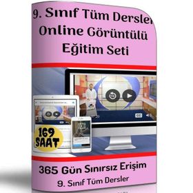 9.Sınıf Tüm Dersler Online Görüntülü Eğitim Seti