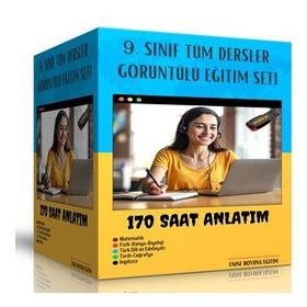 9.Sınıf Tüm Dersler Online Görüntülü Eğitim Seti