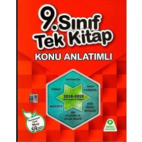 9. Sınıf Tüm Dersler Tek Kitap Konu Anlatımlı Örnek Akademi Yayınları