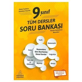 9. Sınıf Tüm Dersler Yaprak Test Soru Bankası Element Yayınları