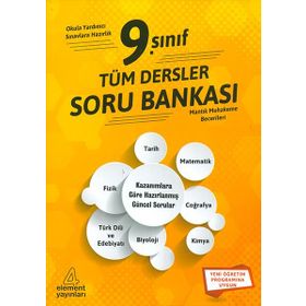 9. Sınıf Tüm Dersler Yaprak Test Soru Bankası Element Yayınları