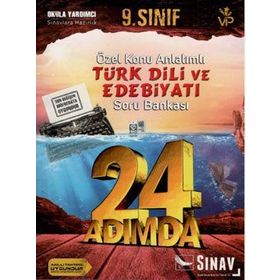 9. Sınıf Türk Dili ve Edebiyatı 24 Adımda Özel Konu Anlatımlı Soru Bankası Sınav Yayınları