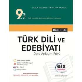 9. Sınıf Türk Dili ve Edebiyatı Daf Ders Anlatım Föyleri 1- 44 Eis Yayınları
