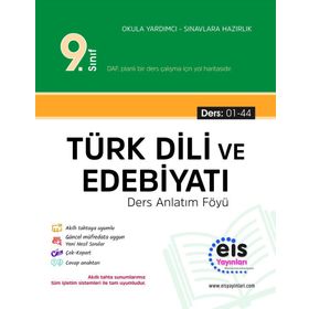 9. Sınıf Türk Dili ve Edebiyatı Daf Ders Anlatım Föyleri 1- 44 Eis Yayınları
