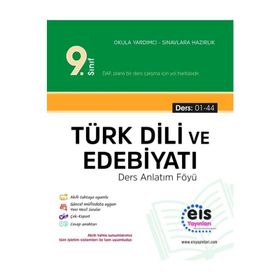 9. Sınıf Türk Dili ve Edebiyatı Daf Ders Anlatım Föyleri 1- 44 Eis Yayınları