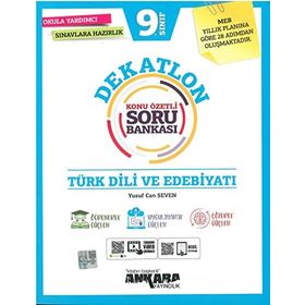 9. Sınıf Türk Dili ve Edebiyatı Dekatlon Konu Özetli Soru Bankası Ankara Yayıncılık