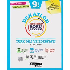 9. Sınıf Türk Dili ve Edebiyatı Dekatlon Soru Bankası-Ankara Yayıncılık