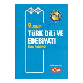 9. Sınıf Türk Dili ve Edebiyatı Konu Anlatımlı Nego Yayınları