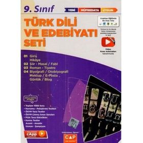 9. Sınıf Türk Dili ve Edebiyatı Seti - Çap Yayınları
