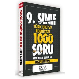 9. Sınıf Türk Dili ve Edebiyatı Soru Bankası-Çapa Yayınları
