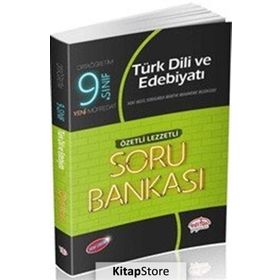 9. Sınıf Türk Dili ve Edebiyatı Soru Bankası Özetli Lezzetli Editör Yayınları