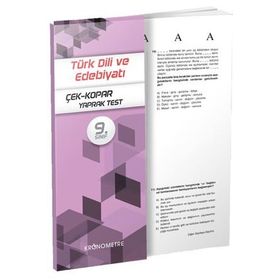 9. Sınıf Türk Dili ve Edebiyatı Yaprak Test/Kronometre Yayınları