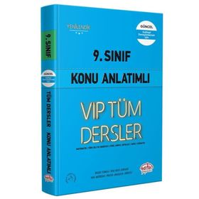 9. Sınıf VIP Tüm Dersler Konu Anlatımlı Mavi Kitap
