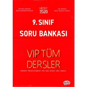 9. Sınıf VIP Tüm Dersler Soru Bankası Kırmızı Editör Yayınları