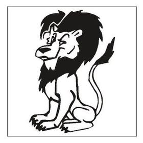 90 cm Aslan Alaska Folyo Sticker