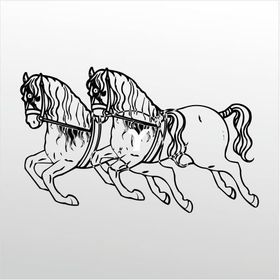 90 cm Atlar Folyo Sticker