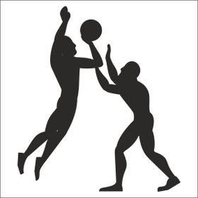 90 cm Basketbolcu Folyo Sticker