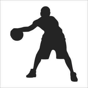 90 cm Basketbolcu Folyo Sticker