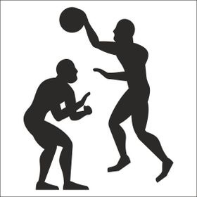 90 cm Basketbolcu Folyo Sticker