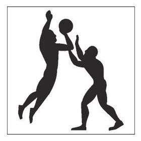 90 cm Basketbolcu Folyo Sticker