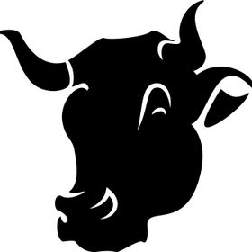90 cm Boğa Başı Folyo Sticker