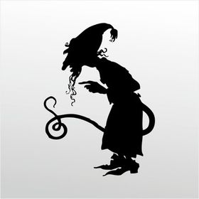 90 cm Cadı Folyo Sticker