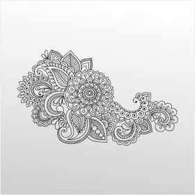 90 cm Çiçek Deseni Folyo Sticker