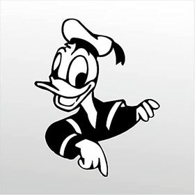 90 cm Daffy Duck Folyo Sticker