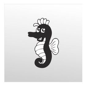 90 cm Deniz Atı Folyo Sticker