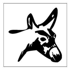 90 cm Eşek Folyo Sticker