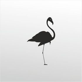 90 cm Flamingo Folyo Sticker