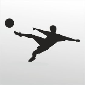 90 cm Futbol Folyo Sticker