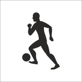 90 cm Futbolcu Folyo Sticker