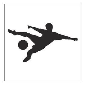 90 cm Futbolcu Folyo Sticker