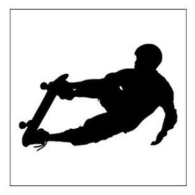 90 cm Kaykaycı Folyo Sticker