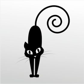 90 cm Kedi Folyo Sticker