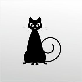 90 cm Kedi Folyo Sticker