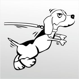 90 cm Kızgın Köpek Folyo Sticker