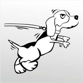 90 cm Kızgın Köpek Folyo Sticker