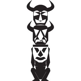 90 cm Kızılderili Putu Folyo Sticker