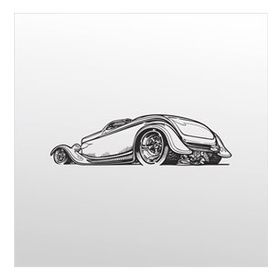 90 cm Klasik Araba Folyo Sticker