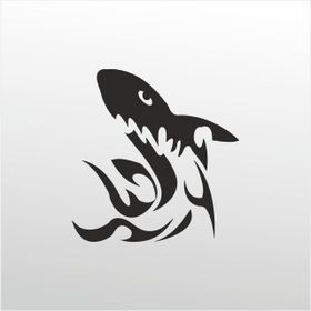 90 cm Köpek Balığı Desen Folyo Sticker
