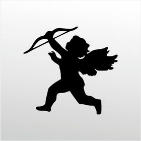 90 cm Melek Kız Folyo Sticker