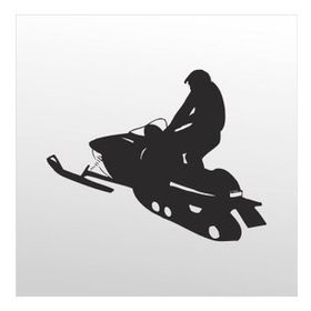 90 cm Motorlu Kızak Folyo Sticker