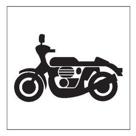 90 cm Motorsiklet Folyo Sticker